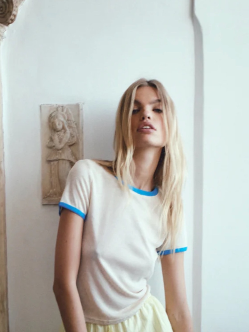 VRG GRL Lane Tee in Oatmeal sz. 6